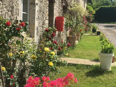Jardin de l'établissement Chez Thomas 7 Route du Monde Ancien