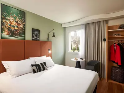 Un ou plusieurs lits dans un hébergement de l'établissement ibis Caen Centre