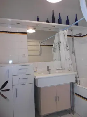 Salle de bains dans l'établissement résidence de la plage
