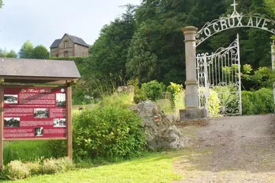Jardin de l'établissement Studio confortable à La Ferrière-aux-Étangs - 25 m² avec sauna