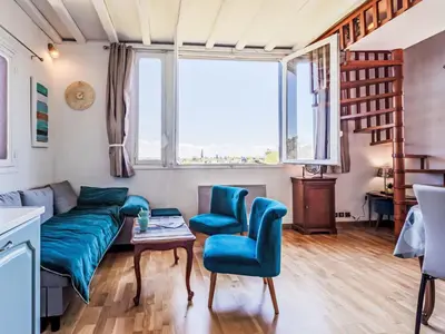 Coin salon dans l'établissement Apartment Marie Antoinette-2 by Interhome