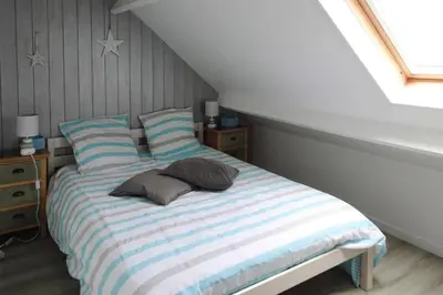 Un ou plusieurs lits dans un hébergement de l'établissement Holiday Home in France by Sandy Beach