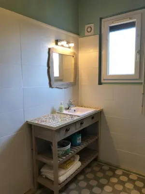 Plan de l'établissement Charmante maison à 30m de la plage, wifi, vélo