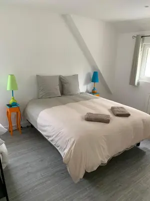 Un ou plusieurs lits dans un hébergement de l'établissement gîte du moulin du pré