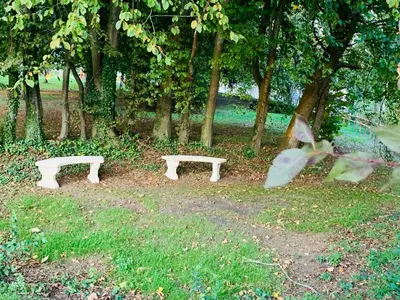 Jardin de l'établissement gîte du moulin du pré