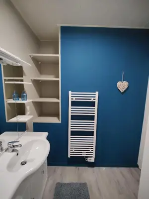 Salle de bains dans l'établissement Le Village du Phare