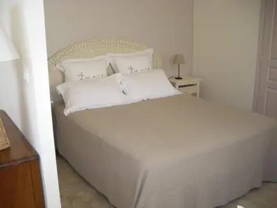 Un ou plusieurs lits dans un hébergement de l'établissement Chambres d'Hotes la Raspeliere