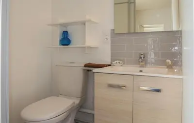 Salle de bains dans l'établissement Pet Friendly Home In Aurseulles