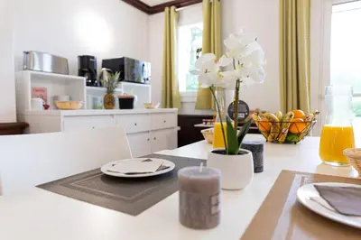 Cuisine ou kitchenette dans l'établissement Résidence Goélia Green Panorama