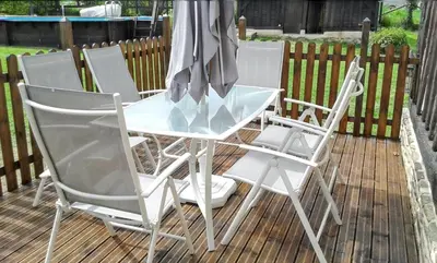 Plan de l'établissement Maison charmante à Notre-Dame-du-Touchet avec piscine partagée