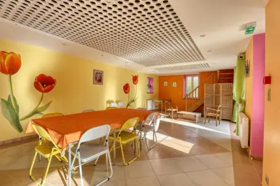 Coin salon dans l'établissement Maison spacieuse avec jardin près de Le Bouffay
