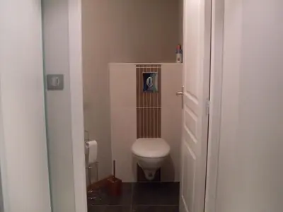 Salle de bains dans l'établissement Gite Le Grand Manoir