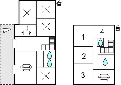 Plan de l'établissement Awesome Home In Surville With Wifi