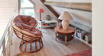 Plan de l'établissement Maison charmante à Colleville-Montgomery avec jardin clos