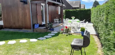 Plan de l'établissement Maison charmante à Colleville-Montgomery avec jardin clos