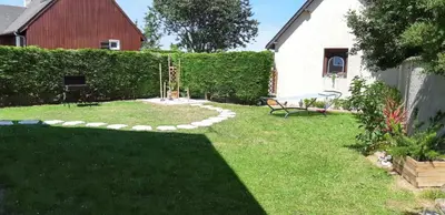 Plan de l'établissement Maison charmante à Colleville-Montgomery avec jardin clos