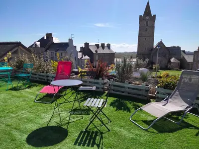 Jardin de l'établissement Maison centre bourg Port-Bail