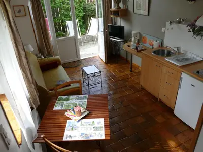 Cuisine ou kitchenette dans l'établissement Gîte Sourdeval