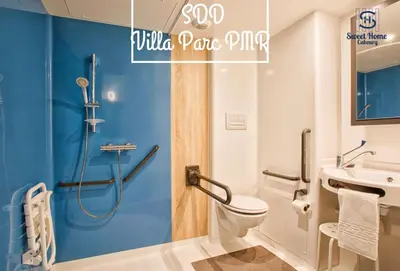 Salle de bains dans l'établissement Sweet Home Cabourg Hôtel et gîtes