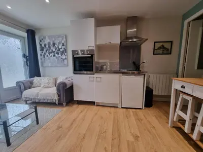Cuisine ou kitchenette dans l'établissement Au Mont Pour Deux