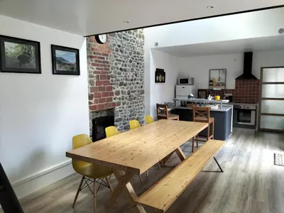 Cuisine ou kitchenette dans l'établissement Bienvenue chez Philippe et Pascale