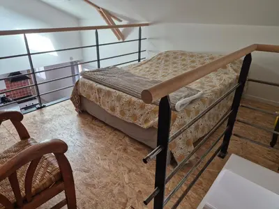 Un ou plusieurs lits dans un hébergement de l'établissement Bienvenue chez Philippe et Pascale