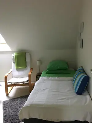 Un ou plusieurs lits dans un hébergement de l'établissement chambres chez Brigitte et Patrick près du Mont st Michel