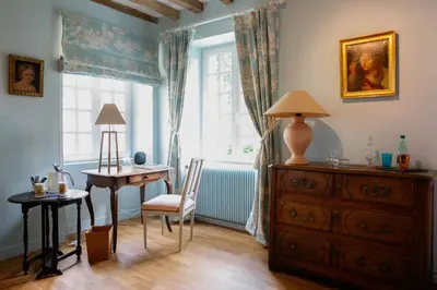 Coin salon dans l'établissement Chambres d'hôtes du Bas Manoir