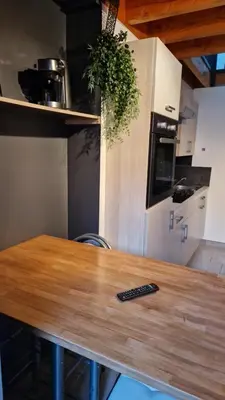 Cuisine ou kitchenette dans l'établissement gites 2 beauvoir
