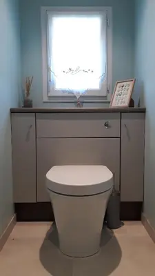 Salle de bains dans l'établissement La Ripaudière