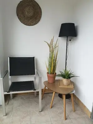 Coin salon dans l'établissement Cabourg plage à 200m plage