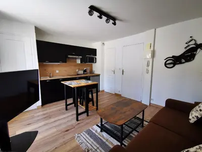 Cuisine ou kitchenette dans l'établissement Studio La P'tite Escale
