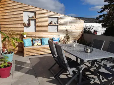 Balcon ou terrasse dans l'établissement Chez charlotte