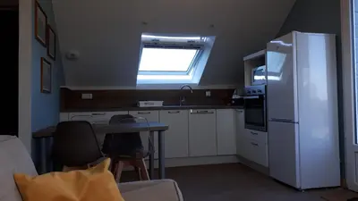 Cuisine ou kitchenette dans l'établissement Gîte LES CHANTS DU CREPUSCULE
