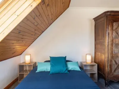 Un ou plusieurs lits dans un hébergement de l'établissement Studio Résidence du Port-1 by Interhome