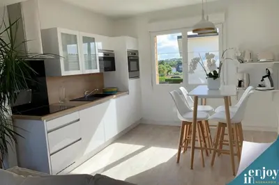 Cuisine ou kitchenette dans l'établissement Villa Douce
