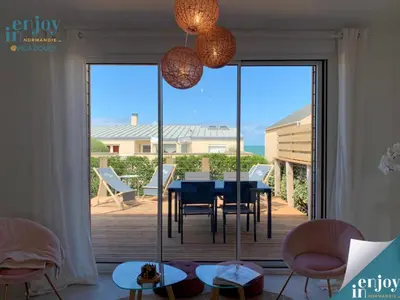 Balcon ou terrasse dans l'établissement Villa Douce