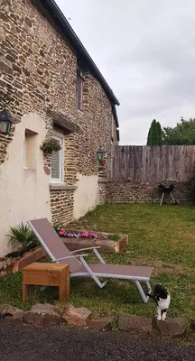 Jardin de l'établissement Gîte Timéo Mont Saint-Michel