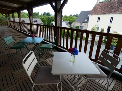 Balcon ou terrasse dans l'établissement Gîte de la Cour
