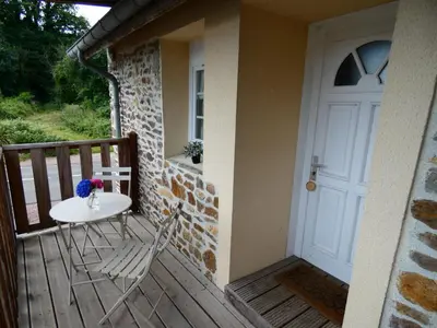 Balcon ou terrasse dans l'établissement Gîte de la Cour