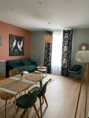Coin salon dans l'établissement Villa st Louis 2