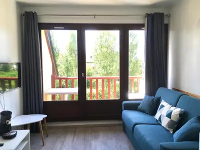 Coin salon dans l'établissement Cabourg, T2 parfait pour vous ! Proche plage et centre-ville, 2 à 4 pers.
