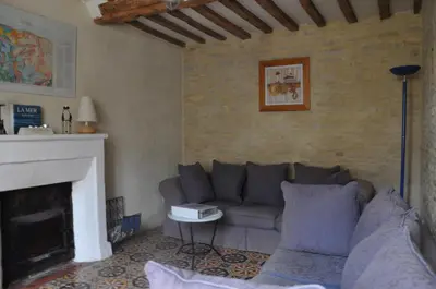 Coin salon dans l'établissement Le petit clos du Bessin