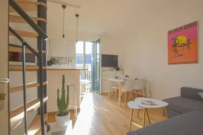 Coin salon dans l'établissement Duplex Margareth Welkeys