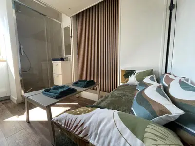 Un ou plusieurs lits dans un hébergement de l'établissement Castle - Vue sur le château - Hypercentre