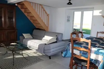Coin salon dans l'établissement LE MASCARET 47 b Gîte touristique 3 étoiles