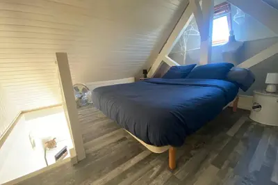Un ou plusieurs lits dans un hébergement de l'établissement Appartement Vue Mer - Cabourg - Normandie
