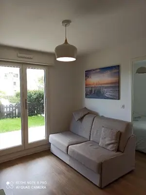 Coin salon dans l'établissement MON CABOURG PLAGE