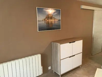 Coin salon dans l'établissement 2 Gîtes 3 possibilités à 10 mn du Mont Saint Michel