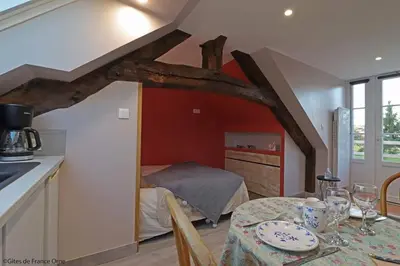 Cuisine ou kitchenette dans l'établissement Le Fiege gîte cosy et confort